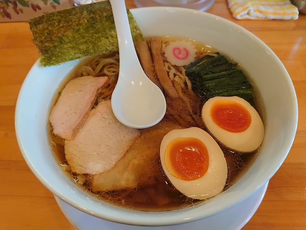 「中華そば 味玉」@白河手打中華そば 法隆の写真