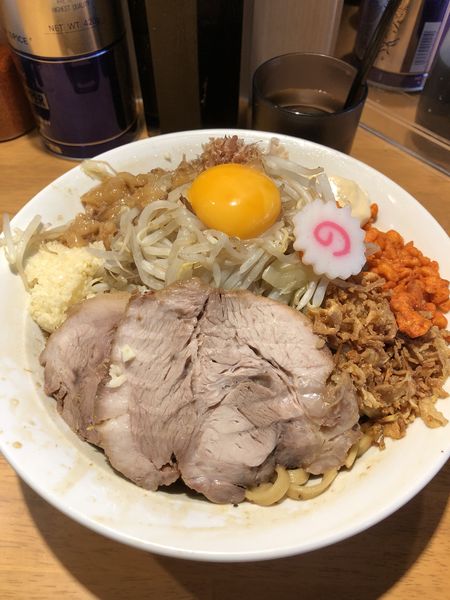 「まぜそば(大)」@麺屋 神工の写真