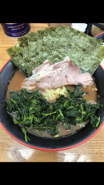 「ノリホウレンソウ」@麺家 紫極の写真