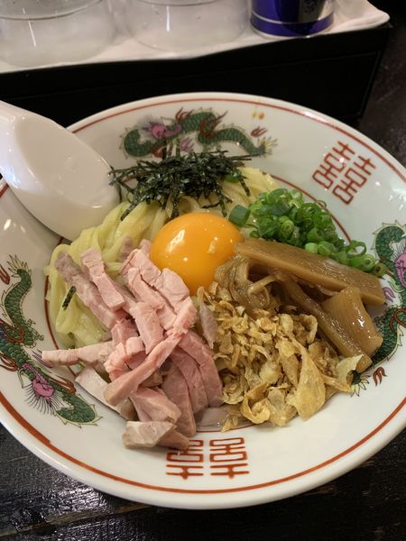 「油そば800円 生玉子80円」@中華そば 西やんの写真