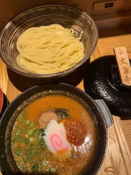 「めんたいこ煮こみつけ麺 1280円（税別）」@元祖めんたい煮こみつけ麺の写真