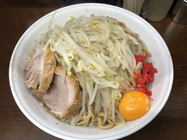 「大ラーメン830円＋汁なし:80円」@ラーメン二郎 横浜関内店の写真