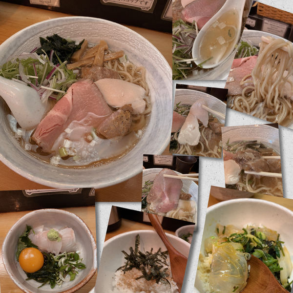 「いりこそば750円+鯛めし」@讃岐ラーメン 香麦の写真