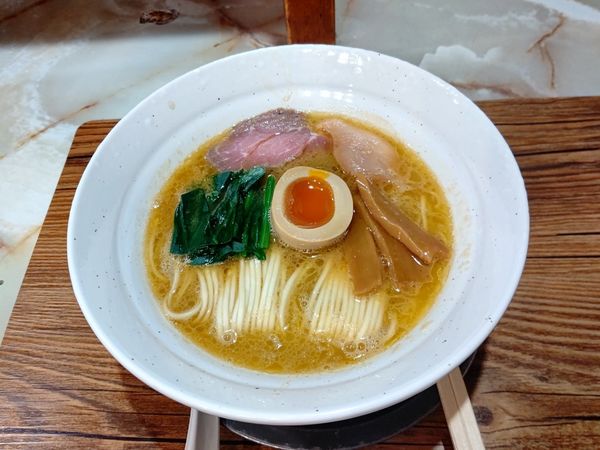 「あってり麺(究極醤油・並盛・150g)1,100円」@improv.の写真