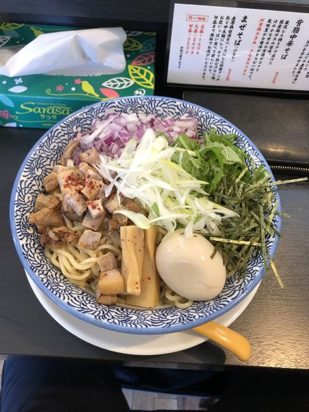 「まぜそばw盛り」@麺屋 㐂助の写真