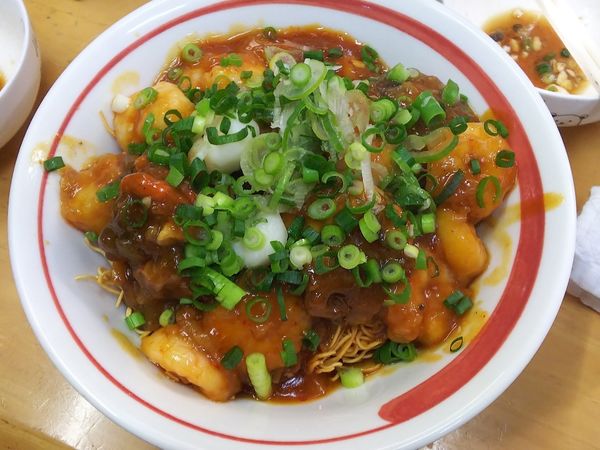 「【限定如月】揚げ麺チリ葛餡掛けS海老＋帆立チリ　3000円」@MENYA 食い味の道有楽の写真