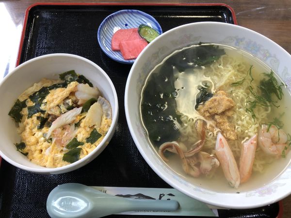 「磯ラーメン＋ミニ磯丼」@波光食堂の写真