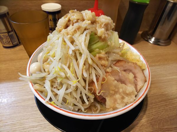 「ミニラーメン＋うずらの卵」@豚山 幡ヶ谷店の写真