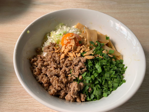 「限定　まぜそば」@麺処 大木の写真