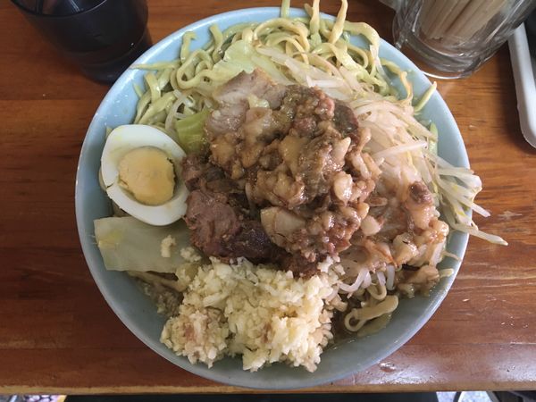 「富士丸ラーメン＋ブタカス入りアブラ」@ラーメン富士丸 西新井大師店の写真