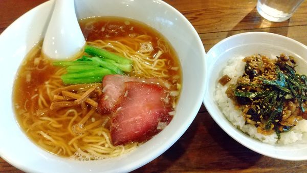 「ラーメン770円、きまぐれごはん200円」@らーめん穀雨の写真