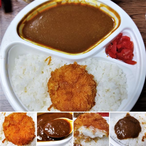 「C弁当(クリームコロッケカレー)  650円」@ニュー ラホール 竹町店の写真
