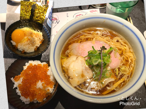 「REGULAR（醤油ラーメン・太麺）＋いくらごはん」@駄目な隣人の写真