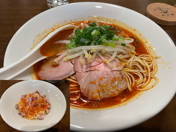 「貝辛950円、辛玉350円」@和＆Italian 木村屋の写真