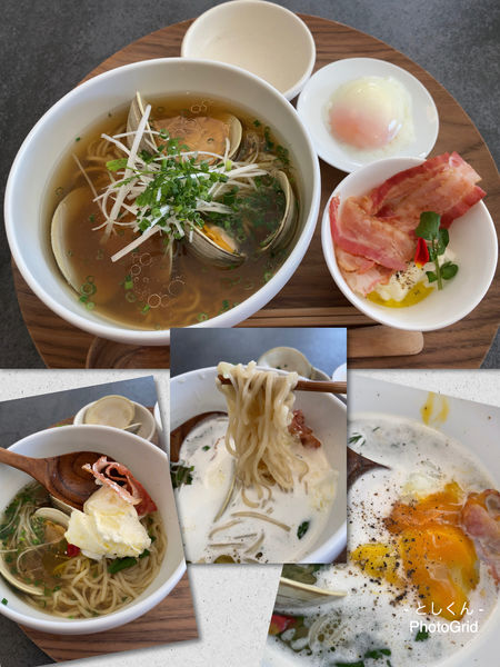 「ホンビノス貝らーめん＋温泉たまご」@Rachetteの写真