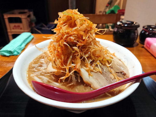 「味噌らーめん+辛ネギ」@らーめん 蓮の写真