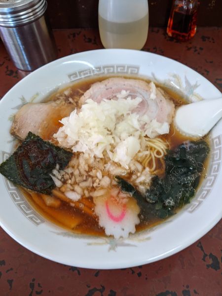 「ラーメン（並）＋とろチャーシュー＋薬味（玉ねぎ）」@紀の家の写真