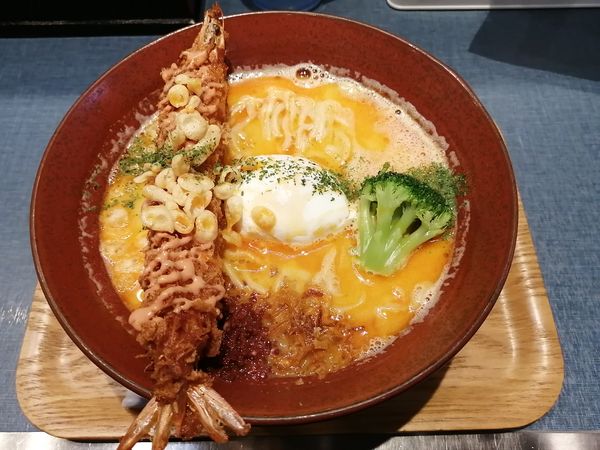 「限定　海老白湯そば　　980円」@麺巧 潮の写真