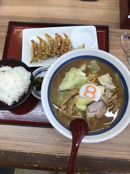 「Aセット」@8番らーめん 中川店の写真