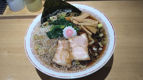 「【期間限定】生姜醤油そば(極太手揉み麺)¥850-」@超多加水自家製手揉み麺 きたかた食堂の写真