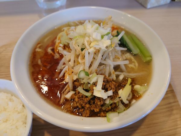 「担々麺880円＋ご飯（小）50円」@麺屋 幸生の写真