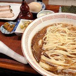 炭火焼濃厚中華そば定食（鯖）＋トリュフ煮卵