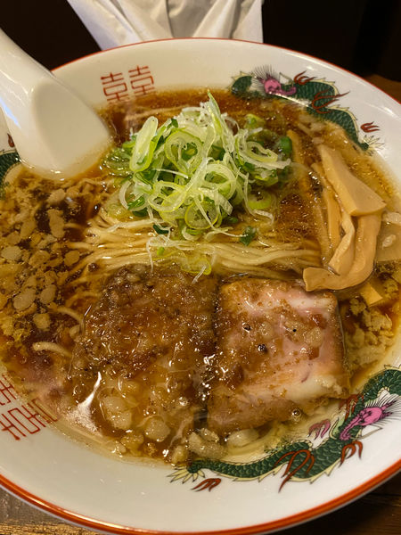 「香味中華そば」@中華そば 朱三園の写真