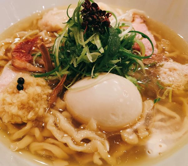 「特製塩そば太麺　１３５０円」@饗 くろ㐂の写真