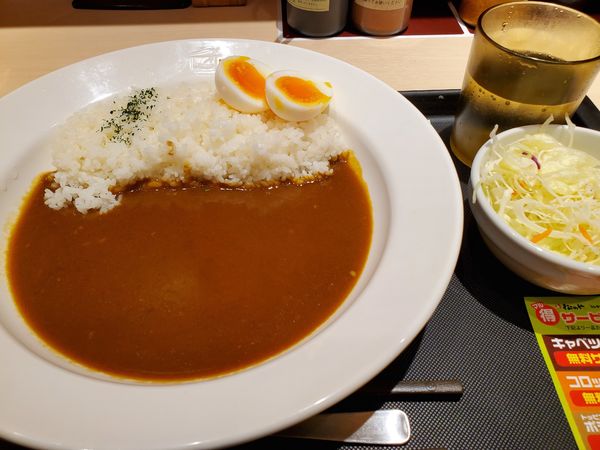 「モーニングカレー・普通・プレーン・2辛」@松のや 伊勢佐木町店の写真