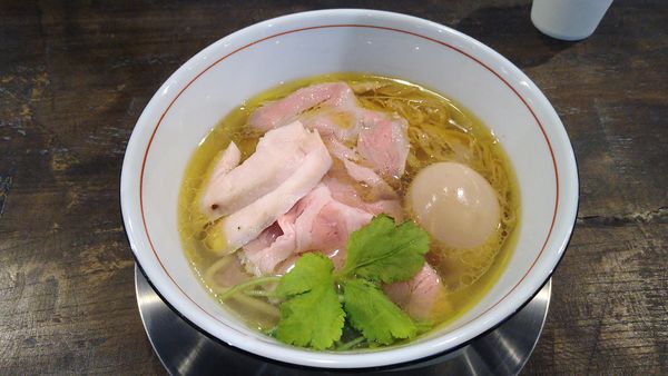 「上塩そば(手揉み麺)¥1050-」@自家製麺 オオモリ製作所の写真