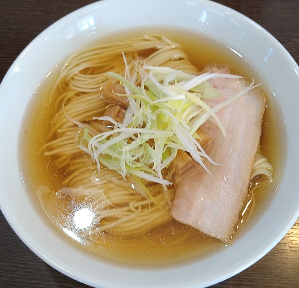 「秋刀魚塩そば＋とろろ和えそば」@中華そばイデタの写真