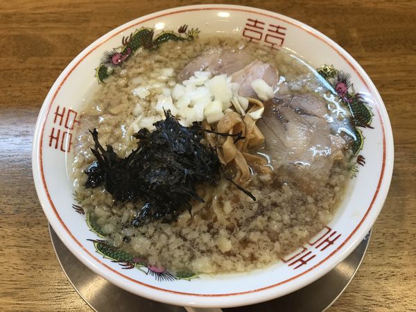 「中華そば 850円」@背脂煮干中華そば 我武者羅 初台店の写真