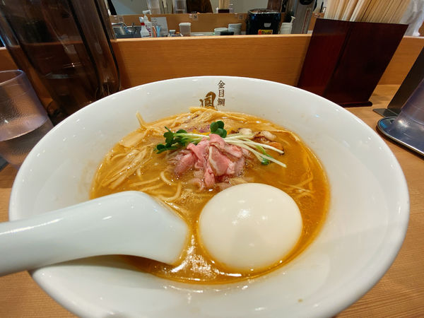 「濃厚金目鯛白湯味玉￥950」@金目鯛らぁ麺 鳳仙花 横浜店の写真