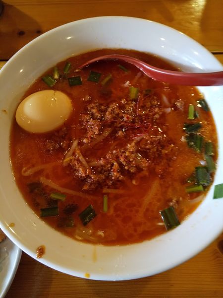 「豚骨台湾ラーメン(味玉付き)」@博多ド豚骨ラーメン マルシンの写真