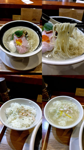 「『浅蜊とムール貝の汐そば+ガリバタ飯(¥950+150)』」@麺処しろくろの写真