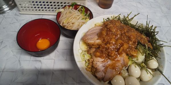 「小汁なし900円」@麺屋 歩夢 金沢八景店の写真
