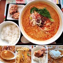 胡麻香る四川風担々麺セット　1208円
