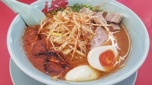 「ウルトラ激辛ラーメン　コロチャーシュートッピング」@山岡家 松本店の写真