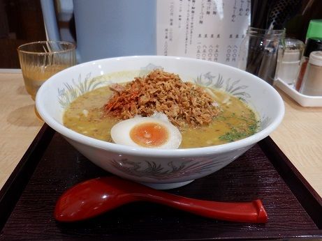 「カレーらーめん並」@中華そば つけ麺 音七の写真