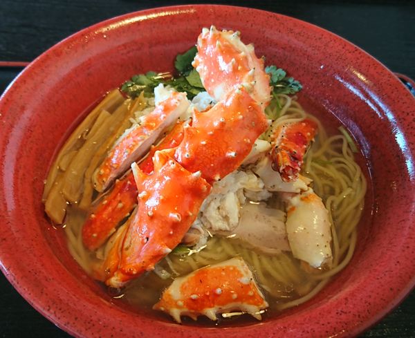 「【限定】タラバ蟹★塩DX  ￥1200」@中華そば 田家 本店の写真