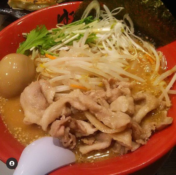 「ぶたみそ 味付玉子」@旭川味噌ラーメン ばんから 武石IC店の写真