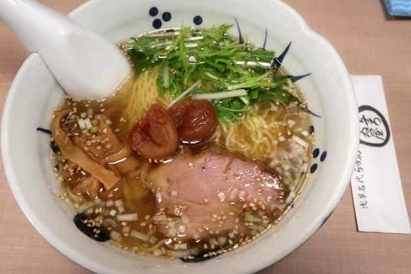 「梅しおらーめん　850円」@与ろゐ屋の写真