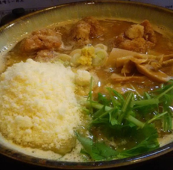 「唐チーズ味噌らーめん」@麺屋赤鬼 味噌屋の写真