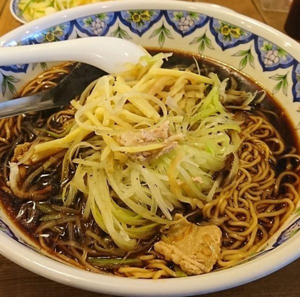 「黒酢ラーメン」@中国ラーメン 揚州商人 稲毛海岸店の写真