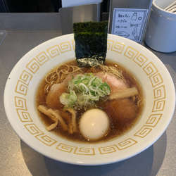 中華そば（黒だし）＋味玉