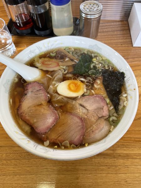 「チャーシューワンタン麺大盛り1150円」@手打ラーメン ふくふくの写真
