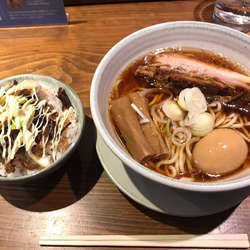 原点＋煮卵＋豚丼