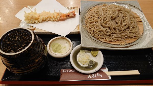 「大もり＋海老天（５００円）＝１２５０円」@手打ちそば 大むらの写真