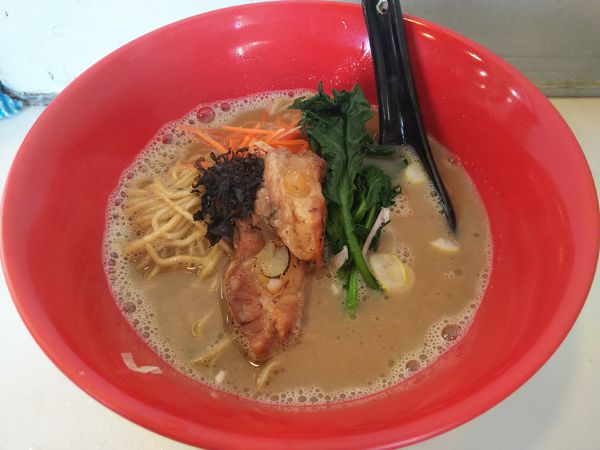 「トンコツゴシキ　醤油　※白濁系」@とり麺や五色の写真