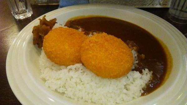 「鳥取県産ズワイガニのクリームコロッケカレー 710円」@カレーの王様 後楽園店の写真